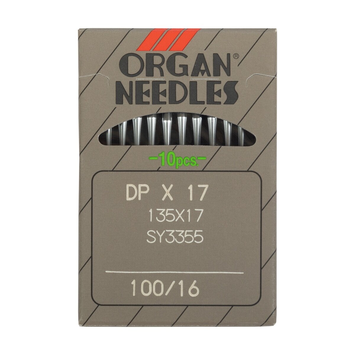 Иглы ORGAN "DPх17", №100, для промышленных швейных машин, 10 шт