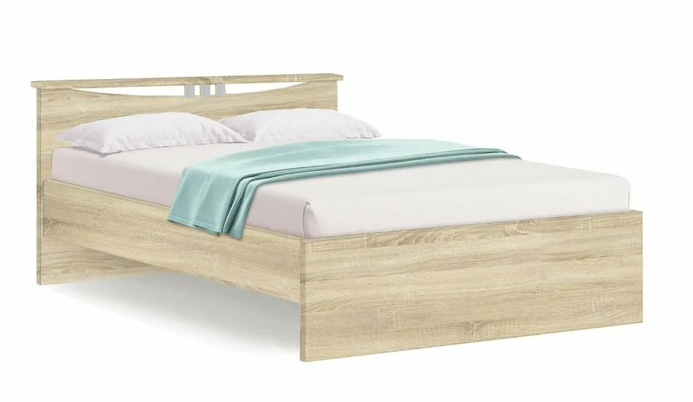 фото Кровать Мелисса 1400 (без матраса) (дуб сонома)