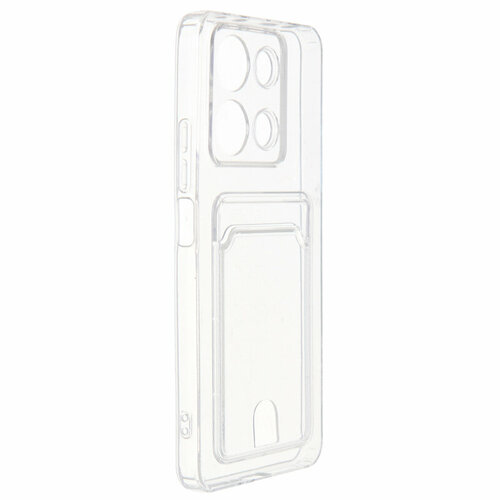 Чехол Zibelino для Xiaomi Redmi Note 13 4G Silicone Card Holder защита камеры Transparent ZSCH-XIA-NOTE13-4G-CAM-TRN чехол для xiaomi redmi a1 a2 zibelino silicone card holder прозрачный