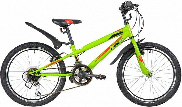 Велосипед для подростков NOVATRACK 20 RACER зеленый (20SH12V. RACER. GN20)