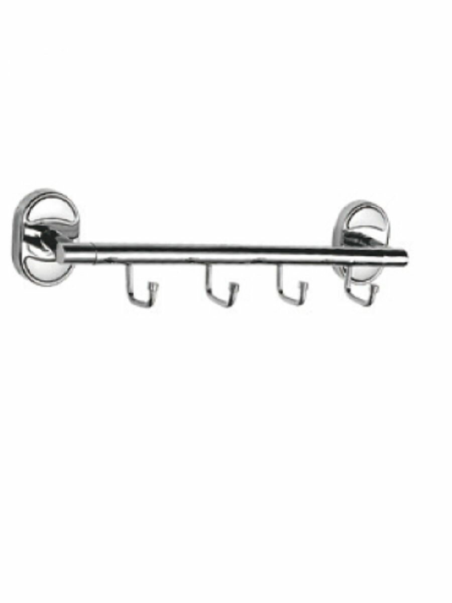 Полотенцедержатель с 3 я крючками MYNAH из силумина цвет хром длина 260 мм