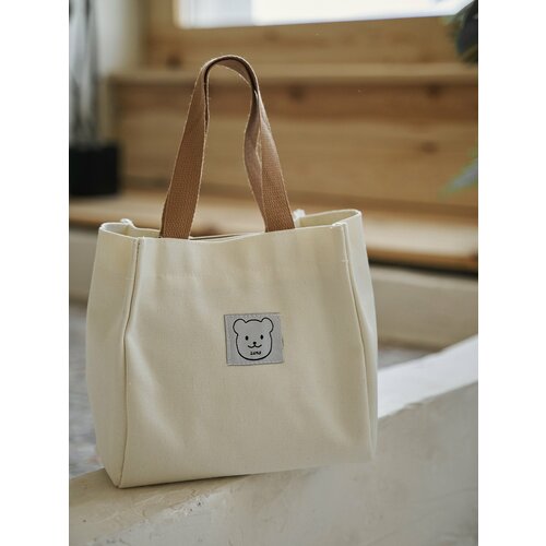 Сумка шоппер Rokky Rabbit, фактура зернистая, бежевый