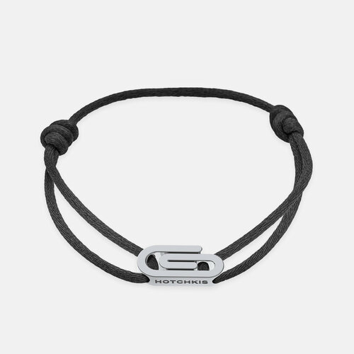 Браслет-нить Hotchkis Jewelry серебро 925 проба длина 21 см черный 4990₽