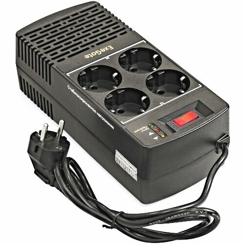 Стабилизатор напряжения 400Вт ExeGate Power AD5000-800 - 4 розетки 2402₽