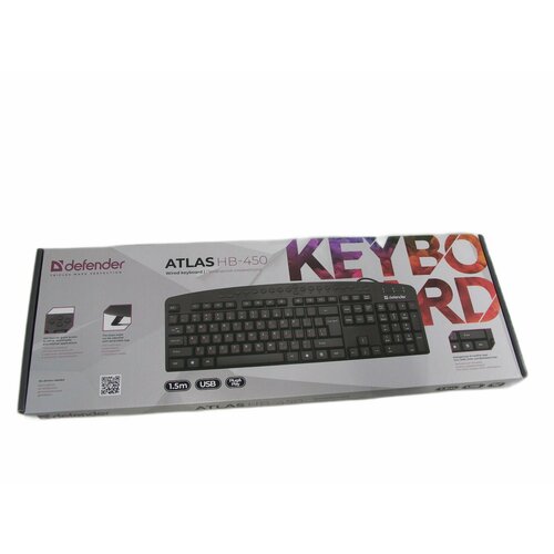 Клавиатура Defender Alas HB-450 RU USB черная 45450 603₽
