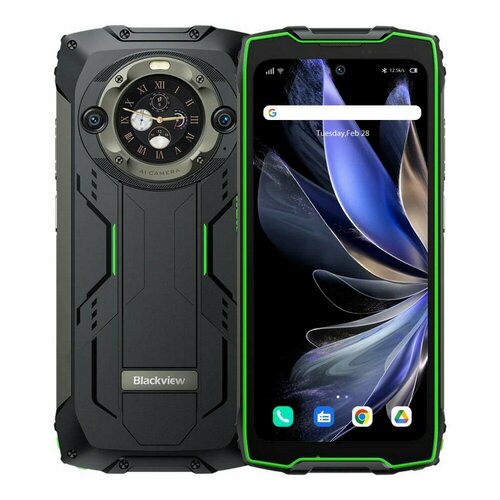Смартфон Blackview BV9300Pro 12/256 ГБ Green (BV9300PRO-12256GRE) зеленый, зелeный