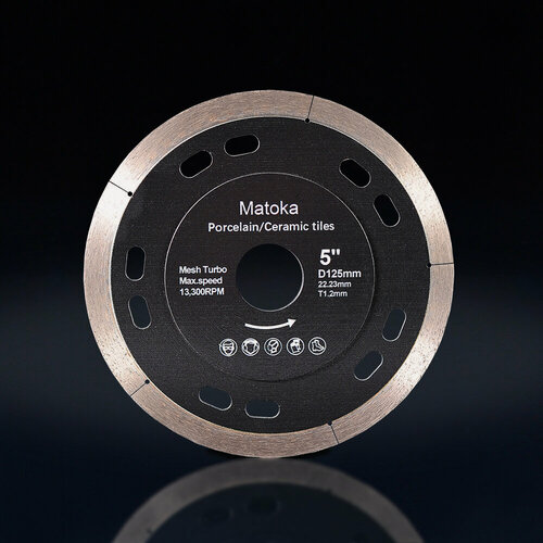 Изображение товара Диск алмазный Matoka по керамограниту 125 x 1,2 x 22.23