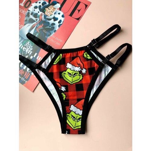 фото Трусы caramel underwear, размер xs-s, красный, зеленый