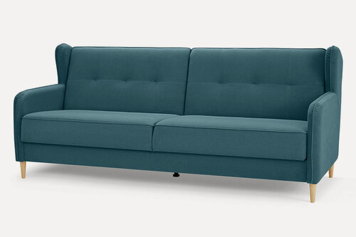 Изображение товара Диван-кровать SCANDICA Тифани прямой, 211х91х96 см, механизм книжка, цвет синий