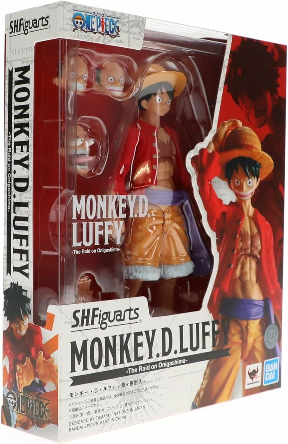 Экшн фигурка Bandai S.H.FIGUARTS One Piece - Обезьяна Д. Луффи, Рейд на Онигасиму, SHF