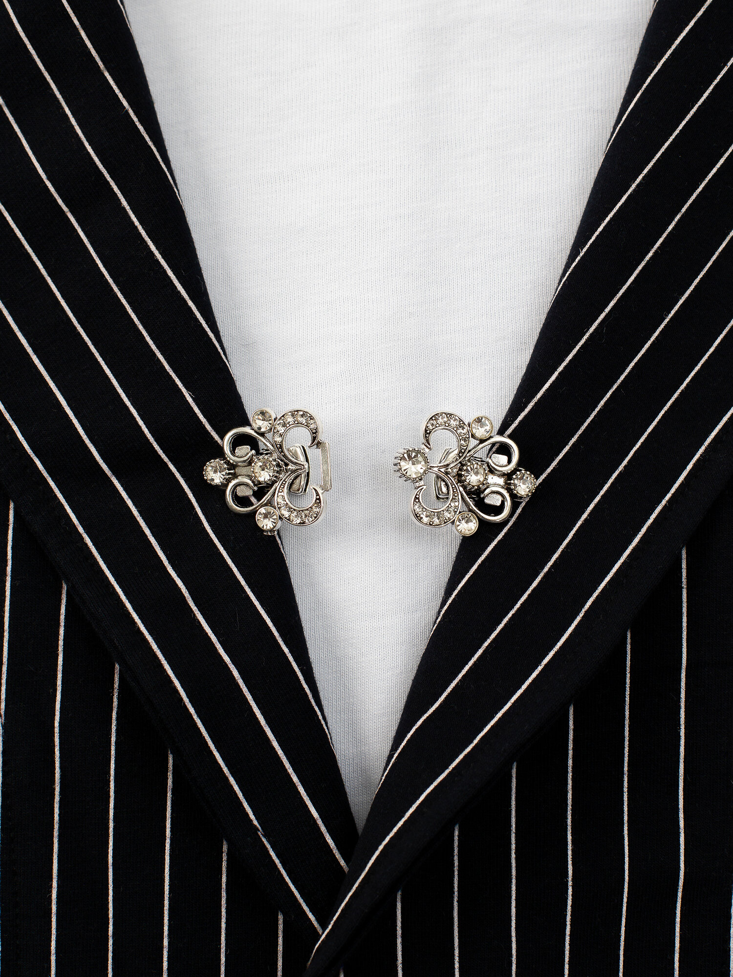 Зажим для кардигана JEXY, серебряный — фото 1