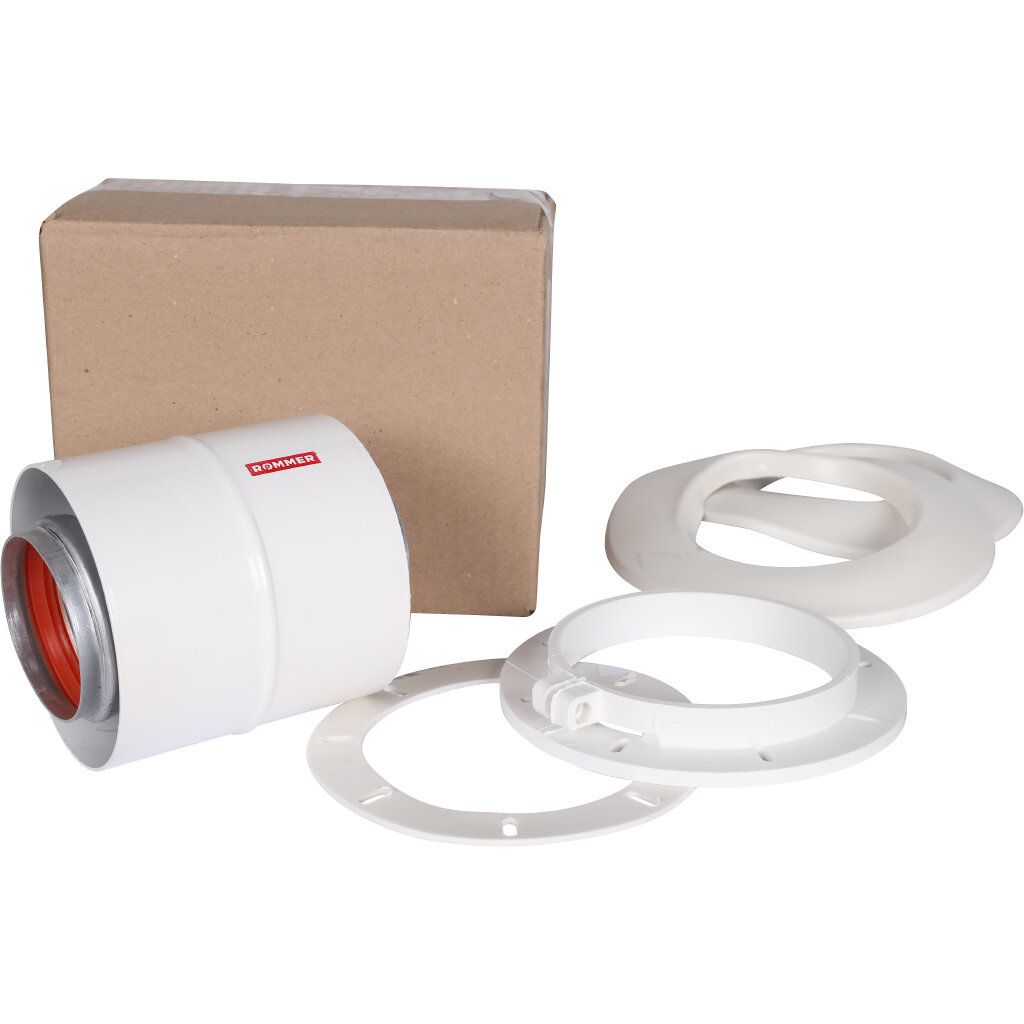 Первичный адаптер коаксиальный D=60 х 100 вертикальный (совместим с BOSCH) ROMMER