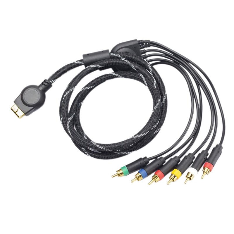 Аксессуары для игровых консолей, подходят для PS2/PS3, линейка компонентов хоста, линейка AV color difference, 1,8 метра, позолоченные