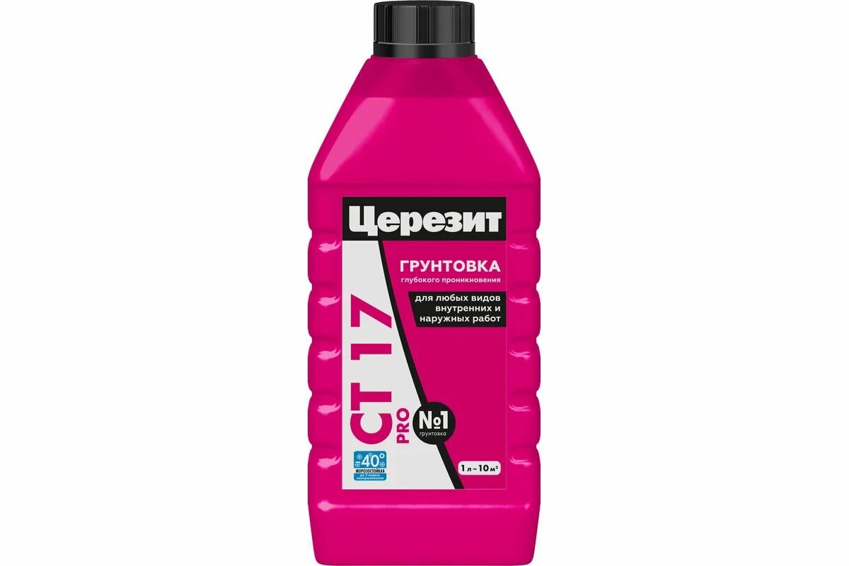 Укрепляющая грунтовка Церезит CT 17 Pro зима 1 л 2636730