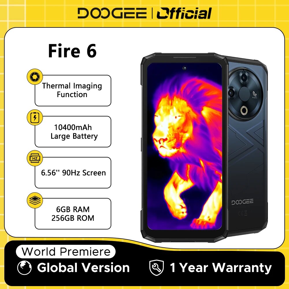 Смартфон Doogee Fire 6, 6/256ГБ, Глобальная версия, Голубой — фото 1