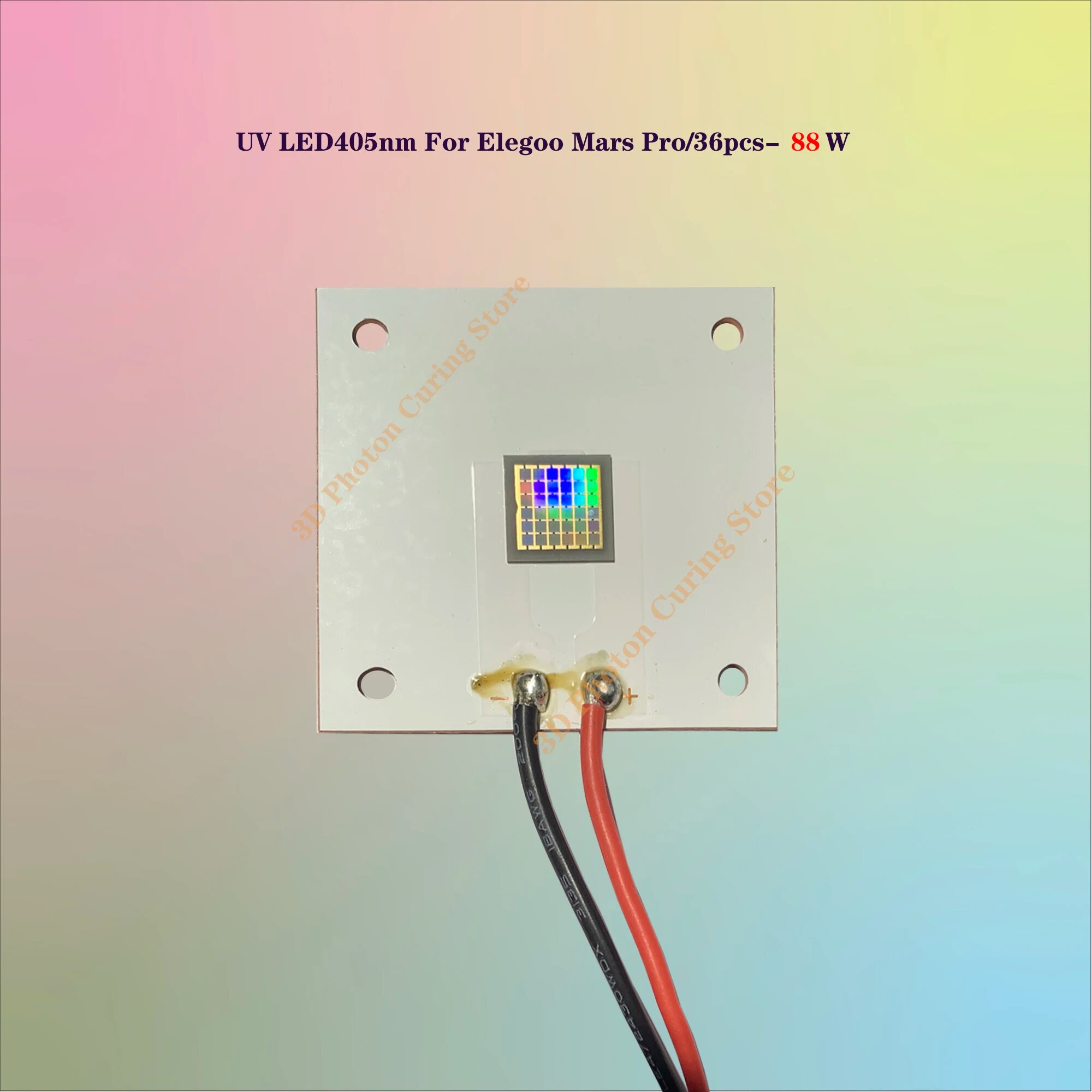 Elegoo Mars 4/Mars 4 Max 3D-принтер UV405 волновой диапазон источник света ЖК-УФ-светодиодная лампа 36 шт. 88 Вт лазерный UVLED экспозиционный двигатель, for mars 4 max
