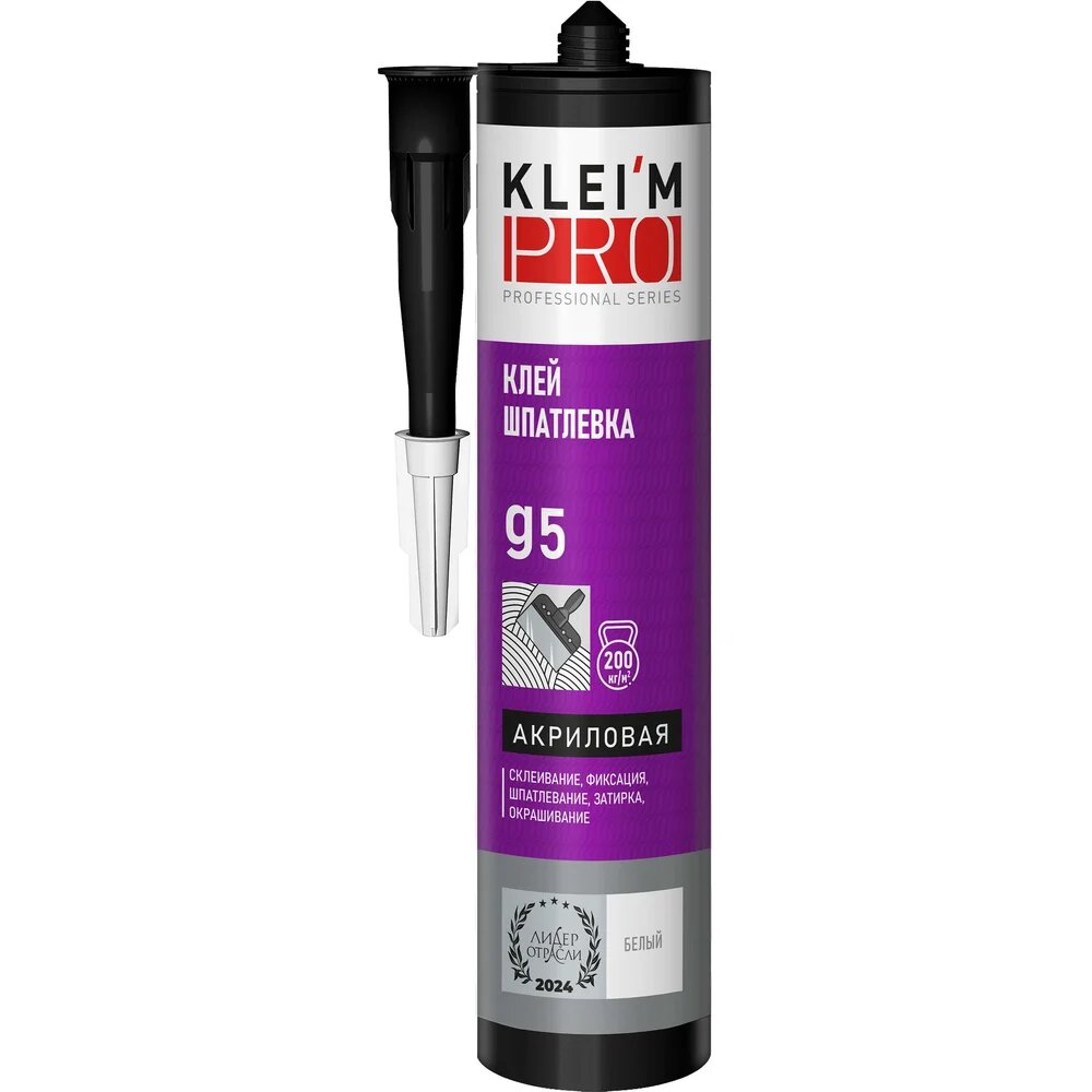 KLEI`MPRO Клей-шпатлевка акриловая g5 белый 300мл 5012