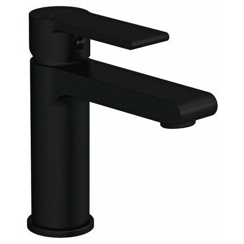 фото Смеситель для раковины brasko black однорычажный черный клик клак cersanit