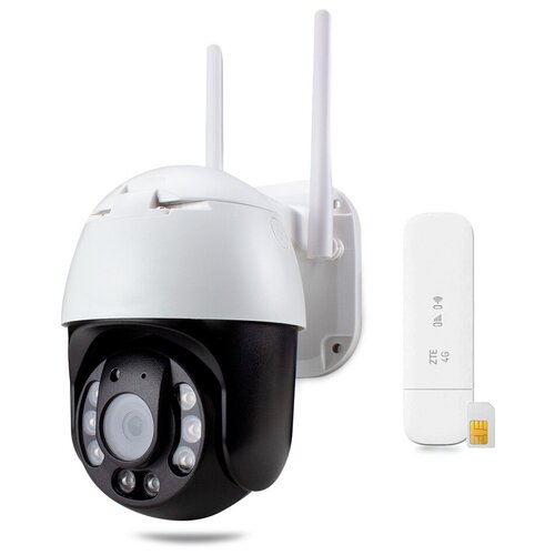 Комплект видеонаблюдения 4G мобильный 2Мп Ps- Link C2WPN5X 1 поворотная камера для улицы с 5x зумом
