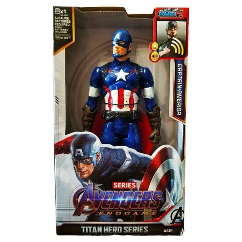 Фигурка супер героя Капитан Америка 30см. со световыми и звуковыми эффектами /Фигурка Мстители Капитан Америка 30см.