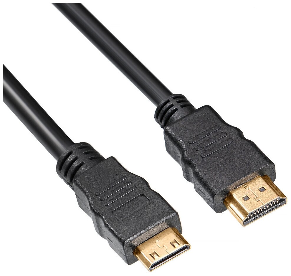 Кабель аудио-видео Buro mini-HDMI (m)/HDMI (m) 1.5м. черный (BHP-MINHDMI-1.5)