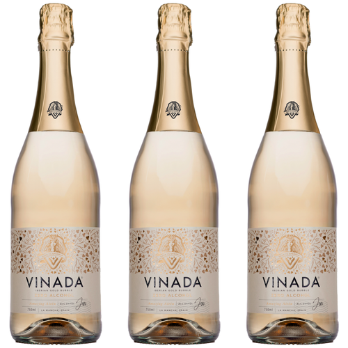 Безалкогольное игристое вино VINADA Amazing Airen Gold (0%) 750 ml, 3 шт