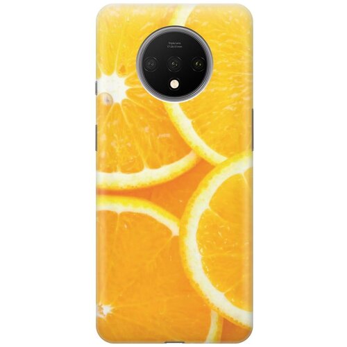 фото Gosso ультратонкий силиконовый чехол-накладка для oneplus 7t с принтом "апельсины"