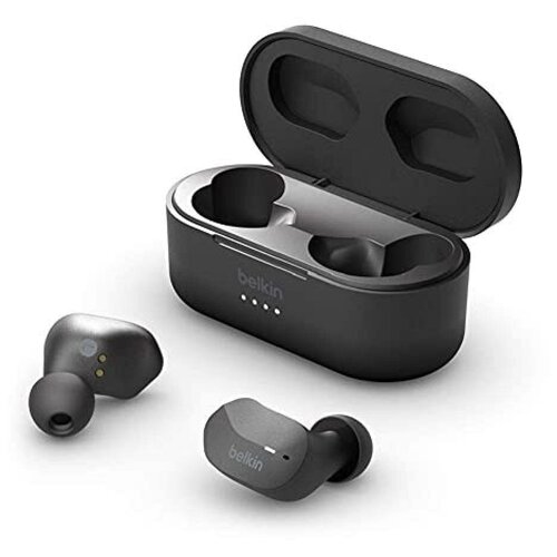 Белкин Полный Беспроводной Наушники Защита от капель IPX5 Вверх к 24 Часы Blurtooth 50 звуковая форма Чернить AUC001BTBK-A 529000₽