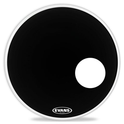 EVANS BD22RB - 22' EQ3 Resonant Black пластик для бас-барабана (отверстие)