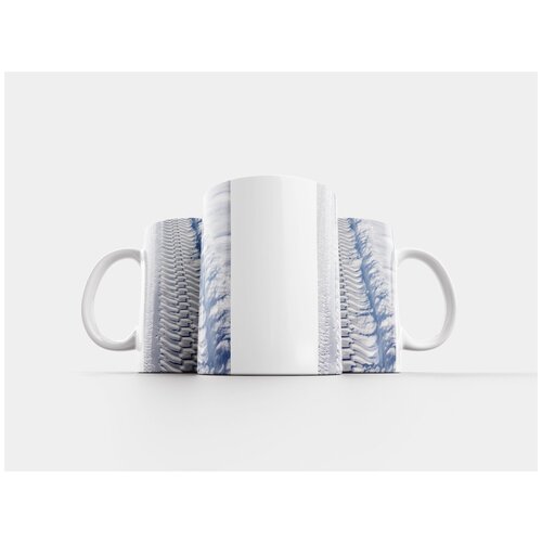 фото Кружка "отслеживать, снег, белый" 320 мл lotsprints