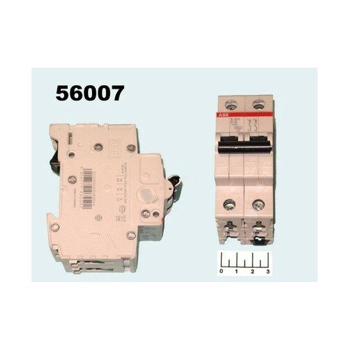 Автоматический выключатель 6A 2-ПОЛЮСНЫЙ ABB S202