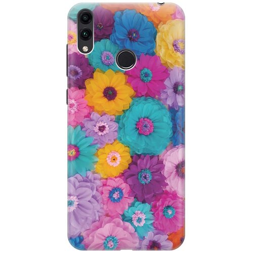 фото Gosso ультратонкий силиконовый чехол-накладка для honor 8c с принтом "бумажные цветы"