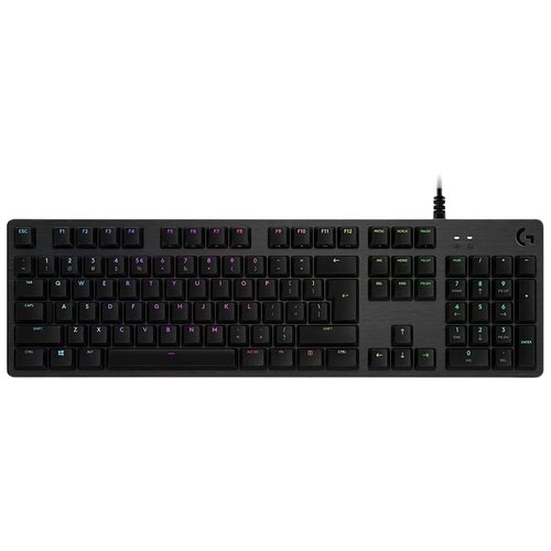 Клавиатура Logitech G G512 Carbon Logitech GX Brown, черный, русская, 1 шт. игровая клавиатура logitech g513 carbon gx blue
