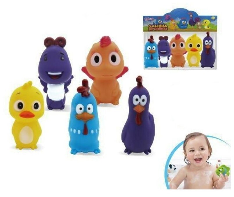 Набор игрушек для ванны ABtoys Веселое купание, 5 предметов (PT-01517)
