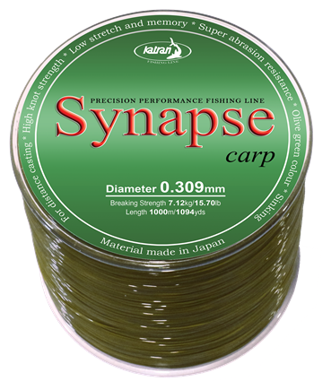 Леска Katran Synapse Carp 750м 8,16кг/0,331мм (Темно-зеленая)