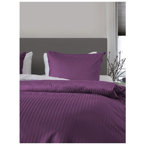 фото Постельное белье goodnight страйп-сатин 2 сп. (с нав. 50х70) черника