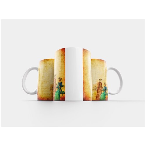 фото Кружка "задний план, скрапбукинг, текстура" 320 мл lotsprints