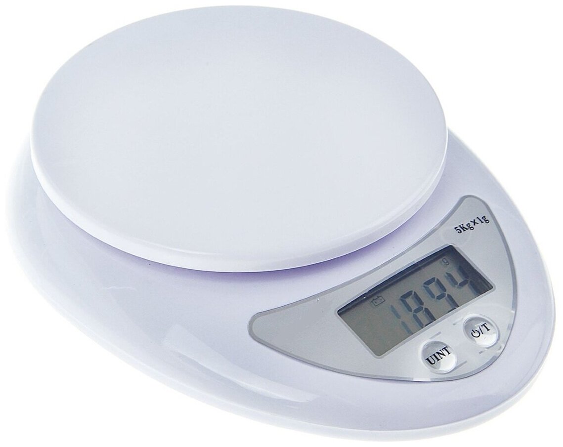Весы кухонные электронные LVK-501 , до 5 кг, белые (1 шт.)
