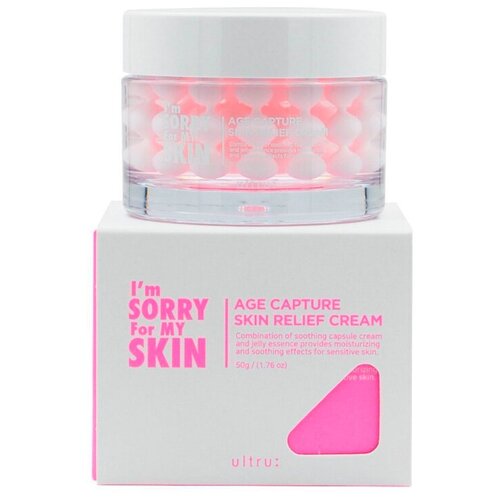 Крем для лица успокаивающий капсульный Ultru I’m Sorry for My Skin Age Capture Skin Relief Cream