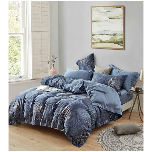 фото Комплект постельного белья asabella 1583-6 евро, тенсел асабелла