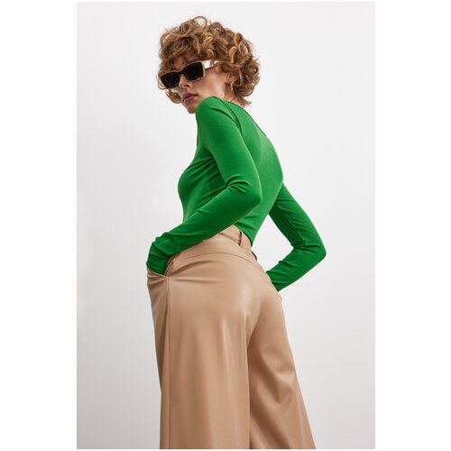 фото Брюки toptop studio из экокожи, белый, s