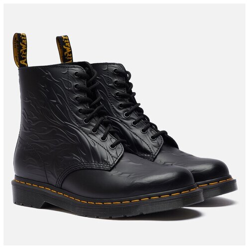 Ботинки Dr. Martens 1460 Flames 8 Eye чёрный, Размер 36 EU