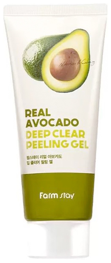 Отшелушивающий гель с экстрактом авокадо FarmStay Real Avocado Deep Clear Peeling Gel 100 мл - фото №1