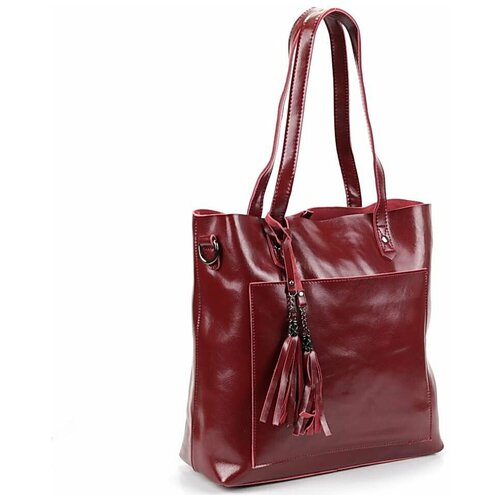 фото Женская кожаная сумка нт-68g ред fuzi house