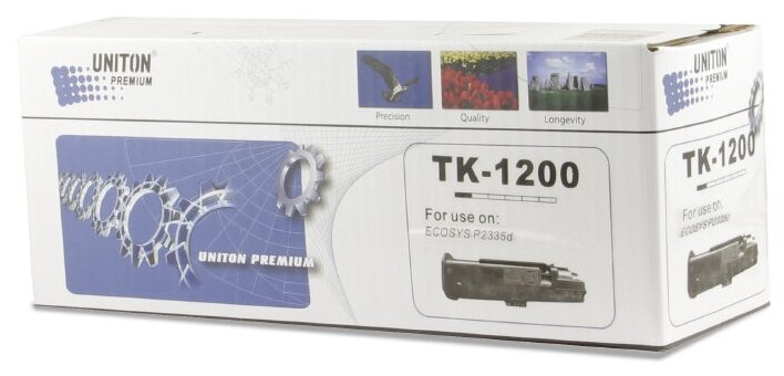 Тонер-картридж для (TK-1200) Kyocera P2335DN/P2335DW/M2235DN/M2735DN/M2835DN (3K) без поршня UNITON Premium