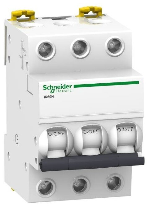 Автоматический выключатель Schneider Electric Acti9 iK60N 3 полюса 63A тип C 6kA