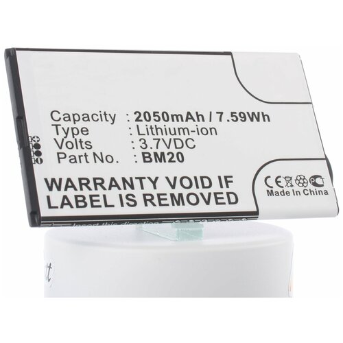 Аккумулятор iBatt iB-B1-M656 2050mAh для Xiaomi BM20 аккумулятор ibatt ib u1 m1452 2050mah для blackview bv2000