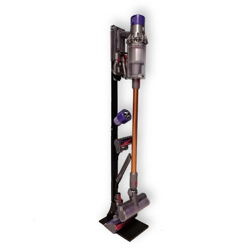Напольная металлическая стойка - подставка TEMPACHE для вертикального пылесоса Dyson, черная