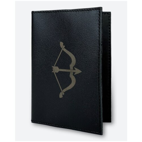 Обложка для паспорта KAZA Стрелец знак зодиака черный
