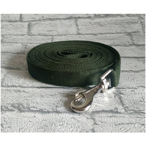 Поводок брезентовый для собак 5 м ширина 25 ЛТО